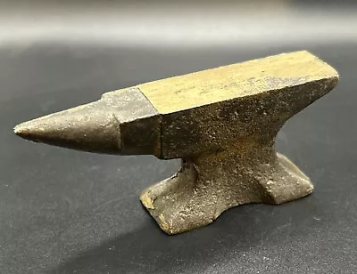 Miniature Brass Jeweler's Blacksmith Anvil Paperweight 13.2 Oz • $30