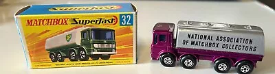 Matchbox #32 Leyland Tanker Rare Purple/Silver With Original Box • $179.99