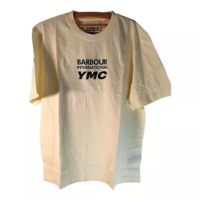 Barbour YMC LOGO T Shirt Size XL • £29.95