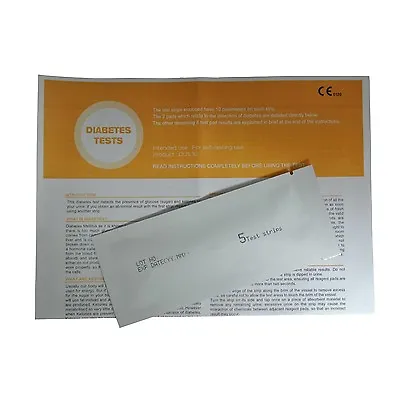 £3.19 • Buy 5 Diabetes Glucose Ketone Urinalysis Home Urine Test Kit Strips