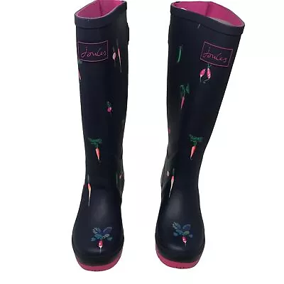 Joules Women's Welly Print Tall Rain Boot (Size 8) • $80