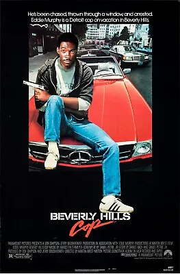 BEVERLY HILLS COP RETRO 80s MOVIE POSTER Classic Greatest Cinema Wall Print A4 • £3.75