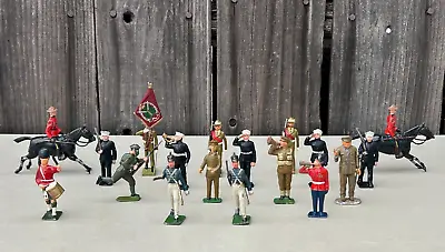 Lot Of 18 Vintage Lead Britains / Cherilea / Unbranded Mixed Soldiers England • $34.99