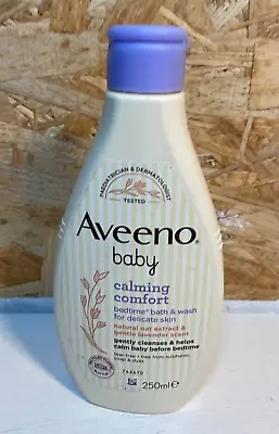 Aveeno Baby Calming Comfort Bedtime Bath And Wash 250 Ml • £4.99