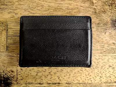 Vintage Coach Leather Men's  ID Holder With Clip Black • $10