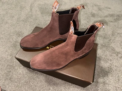 $420 • Buy RM Williams Comfort Craftsman Boot Cola Suede Size AU 9 US 10 G