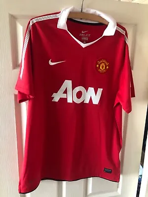 Nike Football Shirt Manchester United Home Kit Size L • £16.99