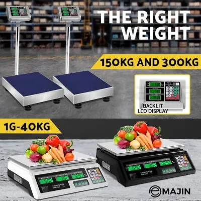 Emajin Electronic Digital Kitchen Scale Platform Scales 40KG 150KG 300KG • $41.95