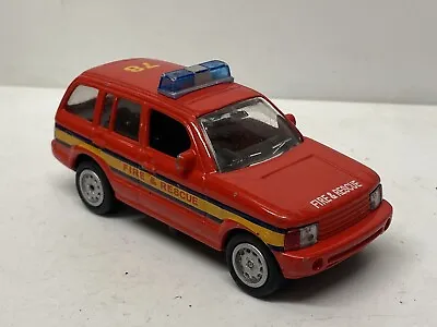 Unbranded Range Rover Style 4x4 In Fire And Rescue Livery Approx 1/43 Scale • $2.51