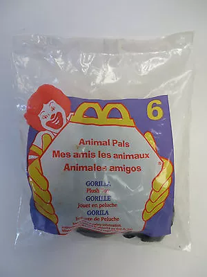 McDonalds ~ 1997 Animal Pals #6 ~ GORILLA ~ Factory Sealed Bag ~ FREE SHIPPING • $6.99