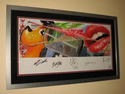 The Rolling Stones - Jeff Koons Hand Signed & Framed Licks World Tour Lithograph • $15000