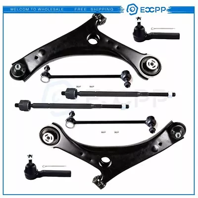 8pcs Front Lower Control Arms Sway Bar Tie Rod For 2008 2009 2010 Dodge Chrysler • $101.88