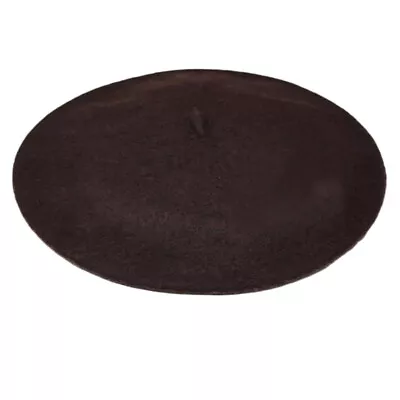 Van Der Linn Plain Beret Unisex Wool Warm French Hat • £5.88