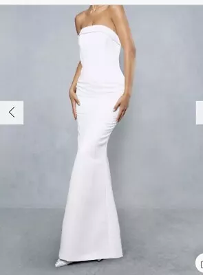 Bridesmaid Dresses 4 X Size 10  And 1 Size 12 Beautiful Satin Bardot • £100