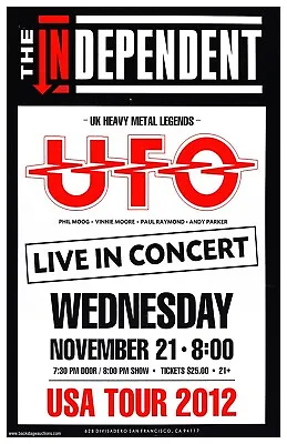 UFO 2012 USA Tour Concert Poster 11 X 17 Framed • $21.99