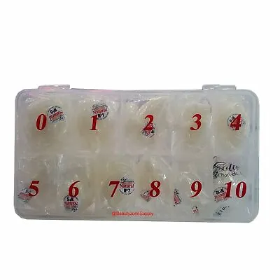 Lamour Natural Nail Tip Size 0-10 (50 Pcs Each Size) + Tip Box • $14