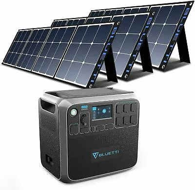 $2999.95 • Buy 🔋⚡BLUETTI Portable Power Station AC200P 2000W Solar Generator + 3x120W Panel
