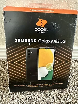Boost Mobile Samsung Galaxy A13 5G 64 GB Black Prepaid Smartphone Android • $82.99