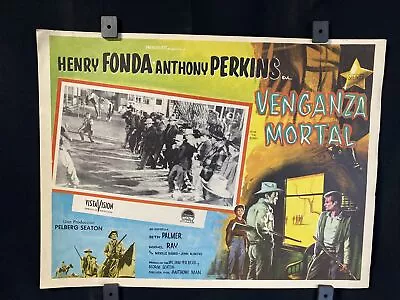 1957~The Tin Star~ HENRY FONDA~ ANTHONY PERKINS~Orig.Mexican Lobby Card • $26.97