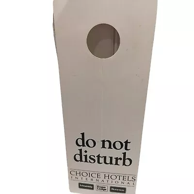 Vintage Choice International Hotel Do Not Disturb Door Knob Sign Hanger 23429 • $7