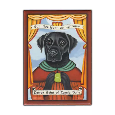 Retro Pets Magnet Patron Saint Black Lab Dog (Labrador Retriever) 2.5  X 3.5  • $8.99