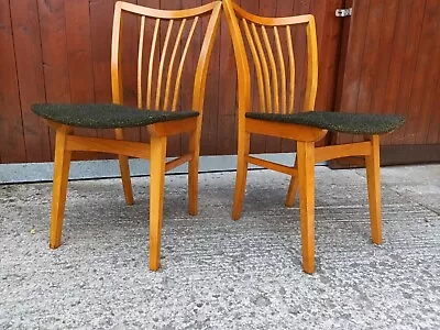 Kitchen Chair 50er Vintage 2x Dining Room Rockabilly Sprossenstuhl Retro 50s B • $154.24