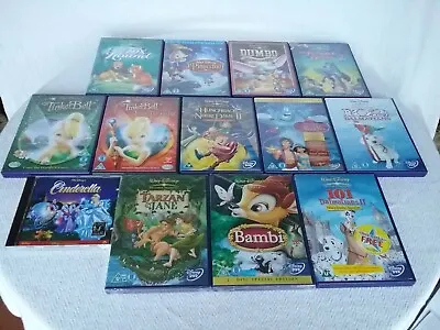 £25 • Buy Bundle Of 12 Disney Animated Classic Children's DVD's + Storyteller CD