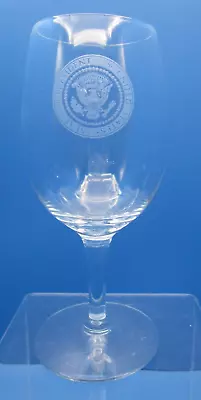 MORGANTOWN Fostoria The President's House Seal  Red Wine Glass KENNEDY 1960 • $18.50