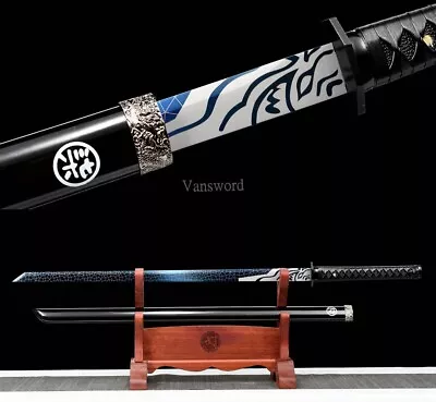 1095 High Carbon Steel Japanese Sword Anime Sword Kiriha Zukuri KAMASU Kissaki • $264.96