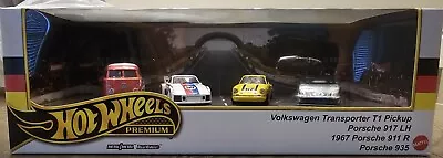 Hot Wheels Premium German Racers Diorama Box Set 2024 Vw T1 & Porsche  • $42