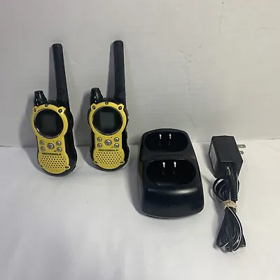 Lot Of 2 Motorola T9500 Two Way Radios Yellow/Black • $39.99