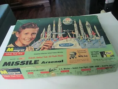 Monogram Missile Arsenal  Willy Ley  Already Started/parts Model Kit. • $99