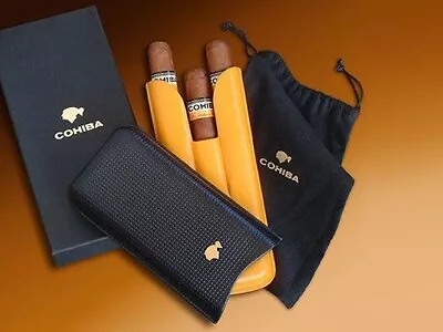 Gorgeous Authentic Leather  Adjustable 3 Cigar Case Made In Spain • $99.95