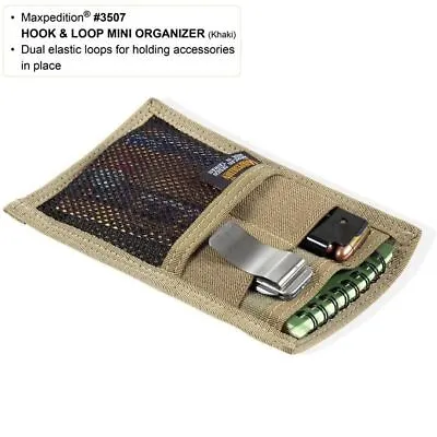 Maxpedition Hook & Loop Mini Organizer - Black Or Khaki Model 3507 • $19.95