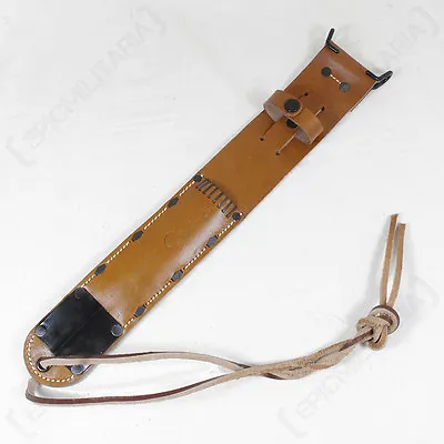 US M6 Brown Leather Sheath - US Army Airborne Paratrooper Knife WW2 Repro • $35.95