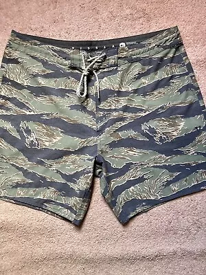 Vissla Board Shorts Tiger Camo Shorts Polyester Camouflage Shorts Camo Shorts • $65