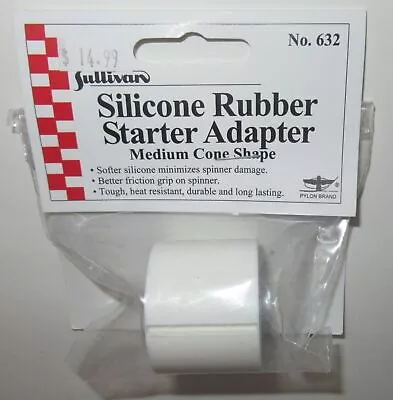 Sullivan Silicone Rubber Starter Adapter (Medium Cone Shape) #632 NIP • $14.99