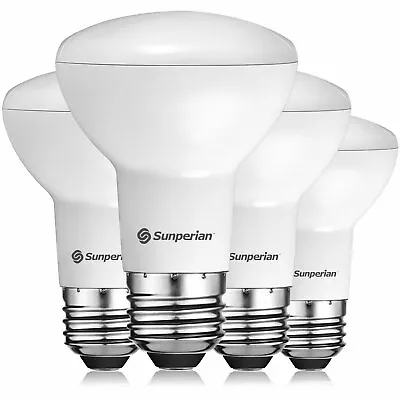 Sunperian 4 Pack BR20 LED Flood Bulb 6W 3500K Natural White 550lm Dimmable E26 • $18.95