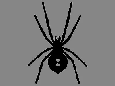 SPIDER Black Widow Silhouette Permanent Vinyl Decal Waterproof Sticker  • $1.99