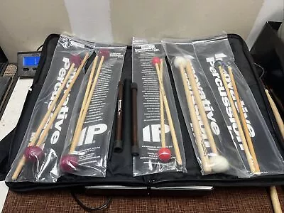 Innovative Percussion Vibraphone Mallet Standard Xylophone Lot Mallets & Bag • $299.99