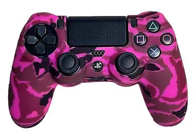 $9.90 • Buy Silicone Cover For PS4 Controller Case Skin - Magenta Camouflage