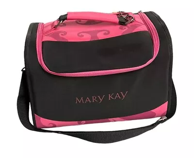 Mary Kay Consultant Travel Case Makeup Organizer Storage Bag W/ Strap Black Pink • $69.99