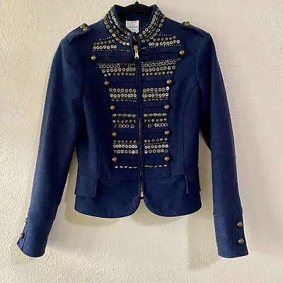 Met Jeans Sgt Pepper / Marching Band Style Jacket With Studs And Zipper Size S • $39.99