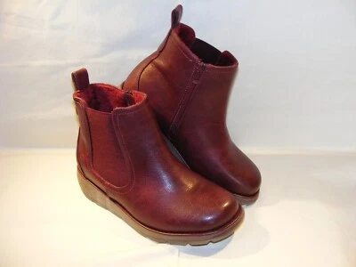 £19.99 • Buy Heavenly Feet Rolo ~ Vegan Friendly ~ Burgundy Ankle Boots ~ UK 6 (EU 36/37)