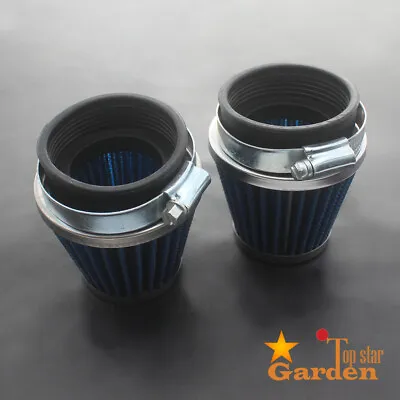 2x 53mm 55mm Air Filter Pod 54mm For Kawasaki Honda Motorcycle 79-82 CB750 CB900 • $11.95