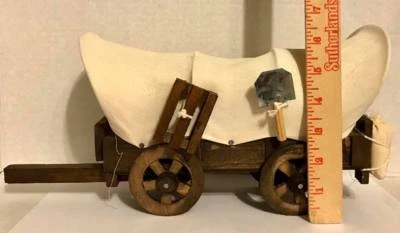 $39.99 • Buy Cowboy COVERED CHUCK WAGON WOOD CANVAS WESTERN DECOR HANDMADE Stage Coach 