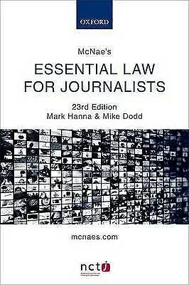 £3.10 • Buy (Good)-McNae's Essential Law For Journalists (Paperback)-Dodd, Mike,Hanna, Mark-