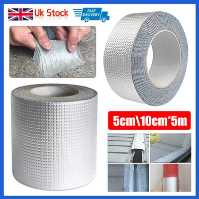 £8.66 • Buy 2 Rolls Super Waterproof Tape Butyl Magic Leak Roof Pipe Repair Adhesive Sealant