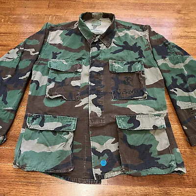 VTG USGI Marine Shirt Jacket Men Small Short USMC Camo Combat Shackt Uniform Y2K • $29.95