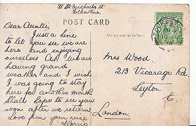 £3.99 • Buy Genealogy Postcard - Family History - Wood - Leyton - London   A2406